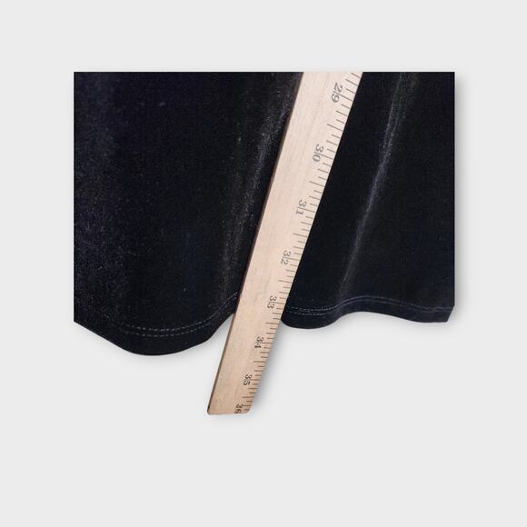 Intimately Free People Black Velvet Embroidered Mesh Mini Dress Women's Medium - Picture 4 of 5